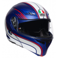 AGV Κράνος Compact-ST Boston Blue Matt/White/Red ΚΡΑΝΗ