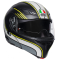 AGV Κράνος Compact-ST Boston Black Matt/Grey/Yellow ΚΡΑΝΗ