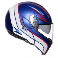 AGV Κράνος Compact-ST Boston Blue Matt/White/Red ΚΡΑΝΗ