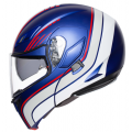 AGV Κράνος Compact-ST Boston Blue Matt/White/Red ΚΡΑΝΗ
