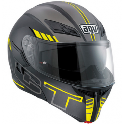 AGV Κράνος Compact-ST Seattle Matt Black/Silver/Yellow Fluo