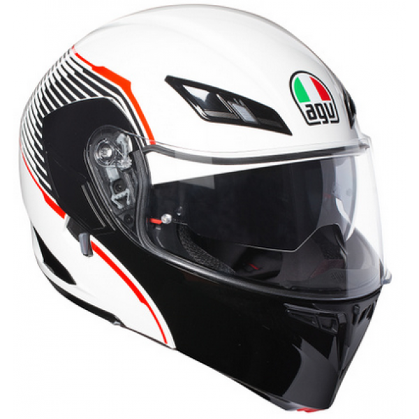 AGV Κράνος Compact-ST Vermont White/Black/Red ΚΡΑΝΗ