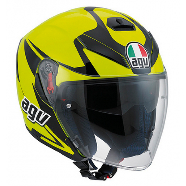 AGV Κράνος K5 JET Treesixty Yellow Fluo/Black ΚΡΑΝΗ