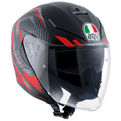 AGV Κράνος K5 JET Urban Hunter Matt Black/Red