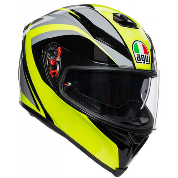 AGV Κράνος K5 SV Typhoon Black/Grey/Yellow Fluo ΚΡΑΝΗ