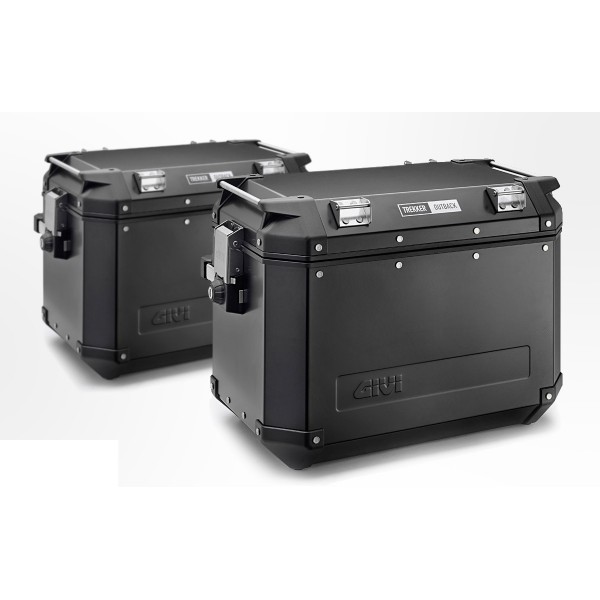 Givi Σετ Βαλίτσες Trekker Outback Μαύρες OBK48 ΒΑΛΙΤΣΕΣ / ΒΑΣΕΙΣ / TANKBAG