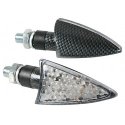 LAMPA SPIKE ΣΕΤ ΦΛΑΣ LED CARBON LOOK