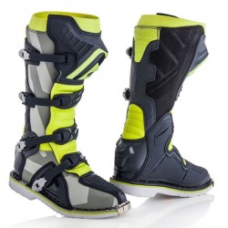 Acerbis Μπότες  21596.290 X-PRO V Γκρί-Fluo Κίτρινο Vibram® Σόλα