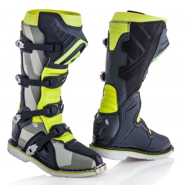 Acerbis Μπότες  21596.290 X-PRO V Γκρί-Fluo Κίτρινο Vibram® Σόλα ΕΝΔΥΣΗ