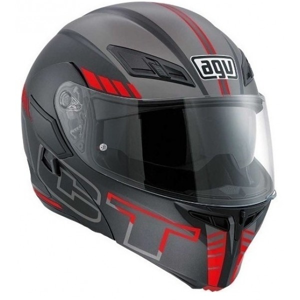 AGV Κράνος Compact-ST Seattle Γκρι/Κόκκινο ΚΡΑΝΗ