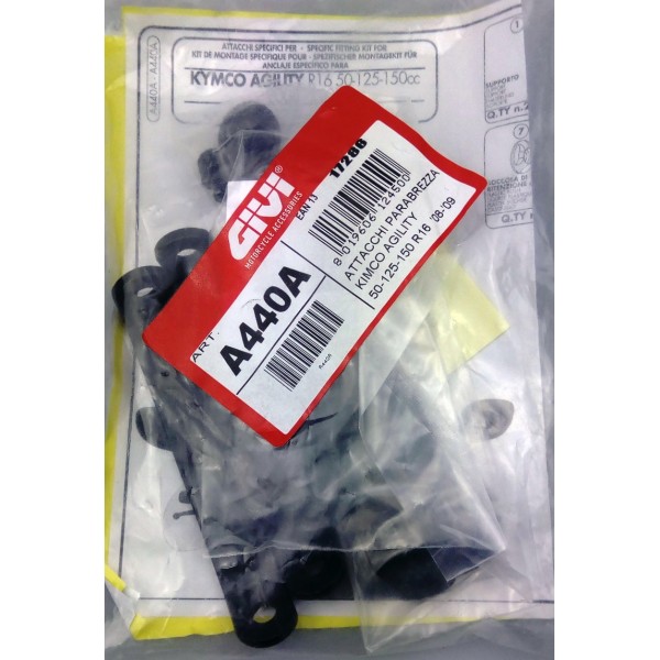GIVI A440A ΚΙΤ ΠΡΟΣΑΡΜΟΓΗΣ ΖΕΛΑΤΙΝΑΣ KYMCO AGILITY ΖΕΛΑΤΙΝΕΣ & ΚΙΤ ΤΟΠΟΘΕΤΗΣΕΙΣ