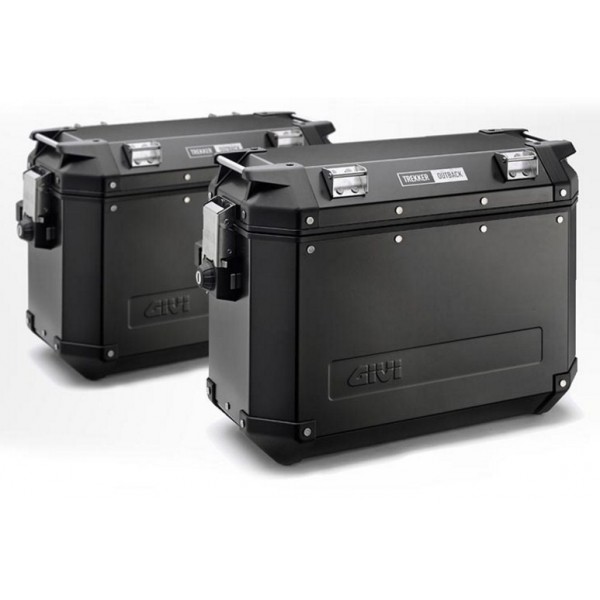 Givi Σετ Βαλίτσες Trekker Outback Μαύρες OBK37 ΒΑΛΙΤΣΕΣ / ΒΑΣΕΙΣ / TANKBAG