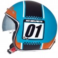 MT Κράνος Le Mans SV Numberplate Τιρκουάζ / Fluo πορτοκαλί ΚΡΑΝΗ