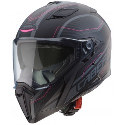 Caberg Κράνος Jackal Supra Μαύρο Ματ / Ανθρακί / Ροζ