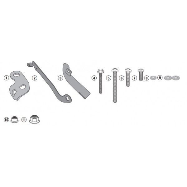 Givi Κιτ για πλαινές βαλίτσες PL1121KIT  για PL1121/PLX1121/PL1121CAM ΒΑΛΙΤΣΕΣ / ΒΑΣΕΙΣ / TANKBAG