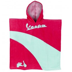 VESPA Μπουρνούζι Θαλάσσης Παιδικό Ροζ/Πράσινη  