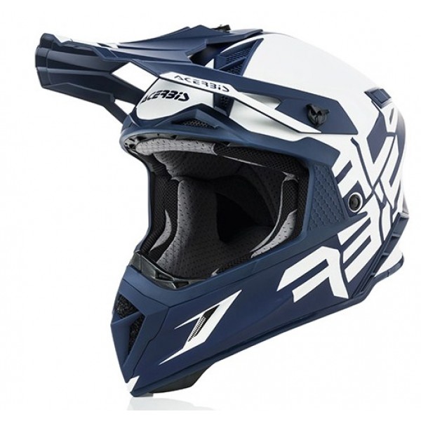 Acerbis Κράνος 23451.232 X-Pro VTR Άσπρο/Μπλε ΚΡΑΝΗ