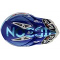 Airoh Κράνος Aviator 2.3 Novak Chrome Γαλάζιο Moto Cross