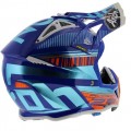 Airoh Κράνος Aviator 2.3 Novak Chrome Γαλάζιο Moto Cross