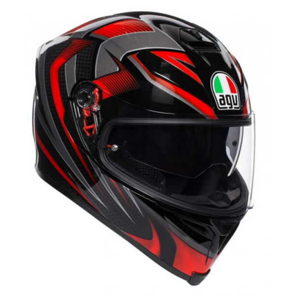 AGV Κράνος K5 SV Hurricane 2.0 Black/Red ΚΡΑΝΗ