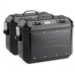 Givi Σετ Βαλίτσες Πλαϊνές Dolomiti Μαύρες DLM36BPACK2
