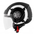 Givi Κράνος H10.4F Stark Mat Black-White ΚΡΑΝΗ