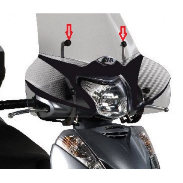 GIVI A307A kit τοποθετησης ζελατινας 307A & 308A Honda SH 300i '07-'10 ΖΕΛΑΤΙΝΕΣ & ΚΙΤ ΤΟΠΟΘΕΤΗΣΗΣ