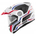 Givi Κράνος HX33 Canyon Layers White/Red/Blue Flip Up / Modular