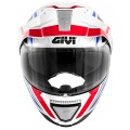Givi Κράνος HX33 Canyon Layers White/Red/Blue Flip Up / Modular