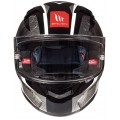 MT Κράνος KRE Snake Carbon 2.0 Gloss Άσπρο ΚΡΑΝΗ