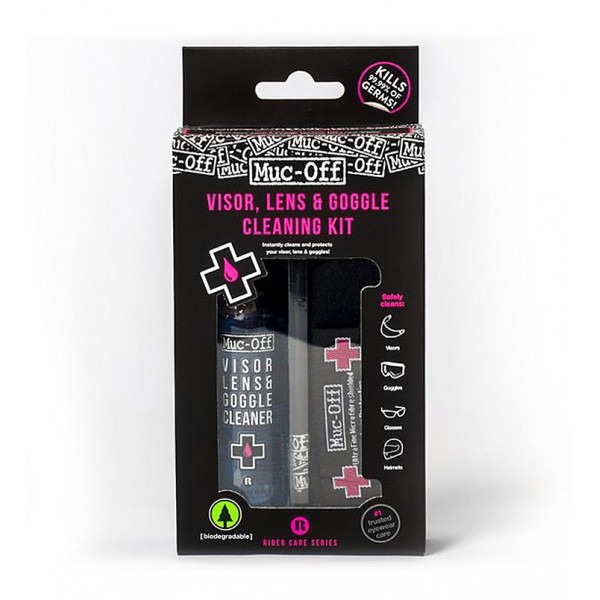 Muc-Off  Καθαριστικό Kιτ Ζελατινών Visor Cleaning kit Συντήρηση Κρανών
