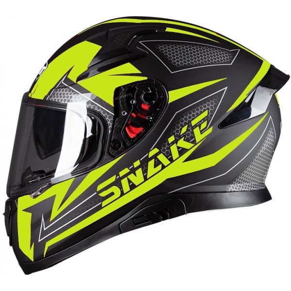 Pilot Κράνος Snake Μαύρο Ματ / Fluo ΚΡΑΝΗ