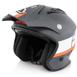Acerbis Κράνος Jet Aria 22569.287 Γκρι/Άσπρο