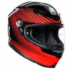 AGV Κράνος K6 Multi Rush Μαύρο / Κόκκινο