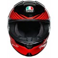 AGV Κράνος K6 Multi Rush Μαύρο / Κόκκινο ΚΡΑΝΗ