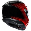 AGV Κράνος K6 Multi Rush Μαύρο / Κόκκινο ΚΡΑΝΗ