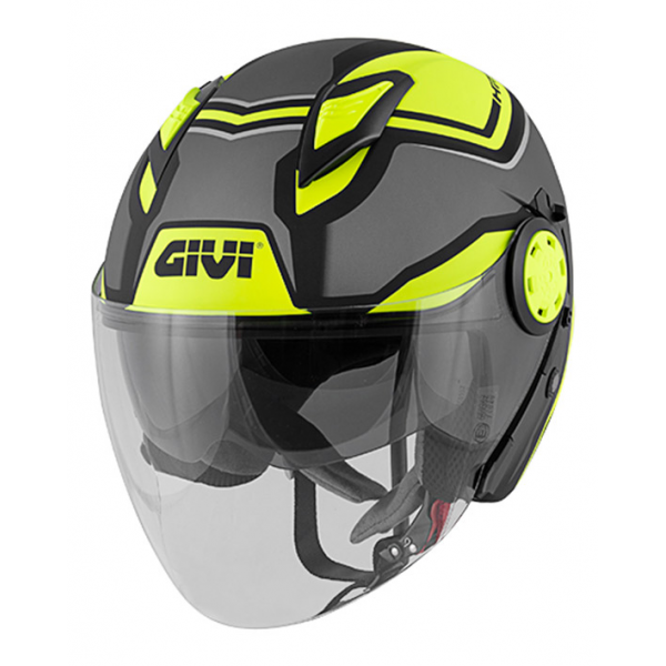 Givi Κράνος H12.3 Stratos SHADE Mat Titan/Black/Yellow ΚΡΑΝΗ