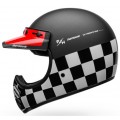 Bell Κράνος Moto 3 Fasthouse Checkers matt/gloss μαύρο/άσπρο/κόκκινο ΚΡΑΝΗ