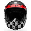 Bell Κράνος Moto 3 Fasthouse Checkers matt/gloss μαύρο/άσπρο/κόκκινο ΚΡΑΝΗ