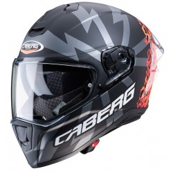 Caberg Κράνος Drift Evo Storm Matt Μαύρο/Κόκκινο Fluo/Πορτοκαλί Fluo