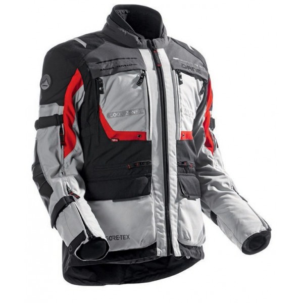 Dane Μπουφάν Reykholt 06 Gore-Tex Μαύρο/Light Γκρι/Κόκκινο ΕΝΔΥΣΗ