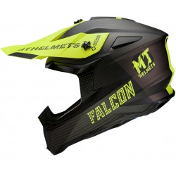 MT Κράνος Falcon System D3 Ματ Fluo Κίτρινο