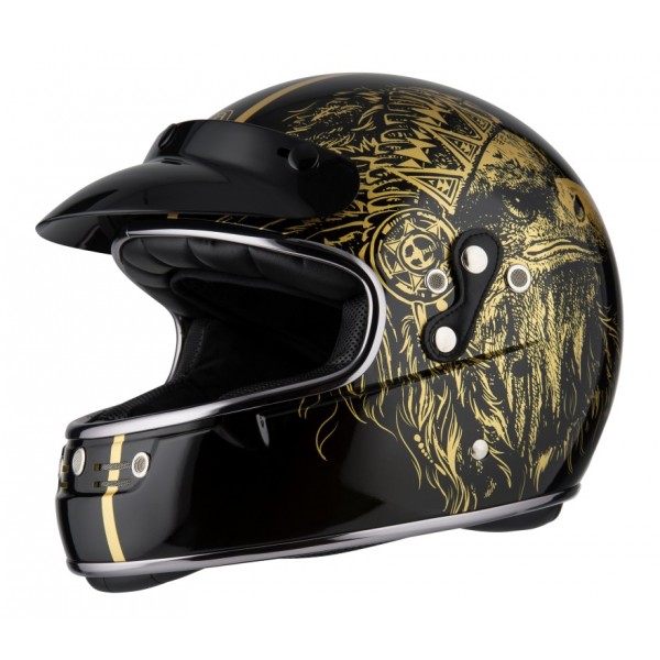 NZI Κράνος Flat Track Boss Gold ΚΡΑΝΗ