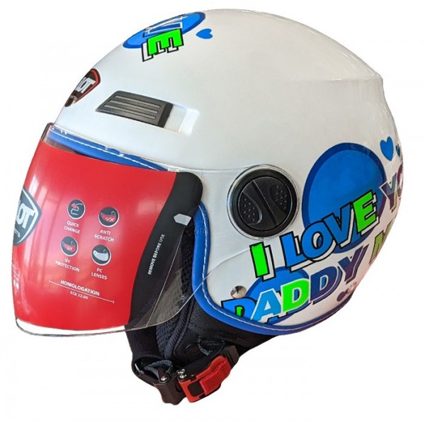 Pilot Κράνος Fazer Junior Μπλε Jet / Open