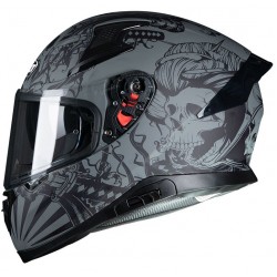 Pilot Κράνος Snake Skull Μαύρο Ματ