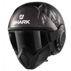 Shark Κράνος Street-Drak Crower Mat Μαύρο / Χρυσό / Ανθρακί ΚΡΑΝΗ