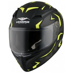 Vemar Κράνος Ghibli Warrior Black Mat / Fluo Yellow