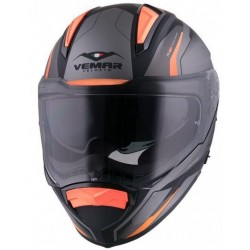 Vemar Κράνος Zephir Lunar Mat Orange/Silver