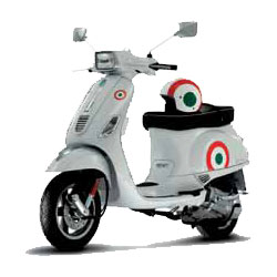 Αυτοκόλλητα σετ Vespa  S "Σημαία" Ιταλίας